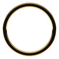 14K Yellow Gold 2 mm Lightweight Comfort-Fit Flat Band Size 4.5