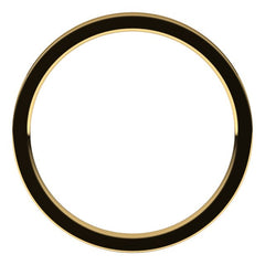 18K Yellow Gold 1.5 mm Flat Comfort Fit Light Band Size 9.5
