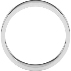 10K White Gold 5 mm Flat Band Size 11