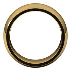 14K Yellow Gold 9 mm Comfort-Fit Half Round Band Size 6