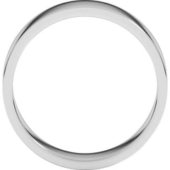 14K White Gold 6 mm Flat Band Size 6.5