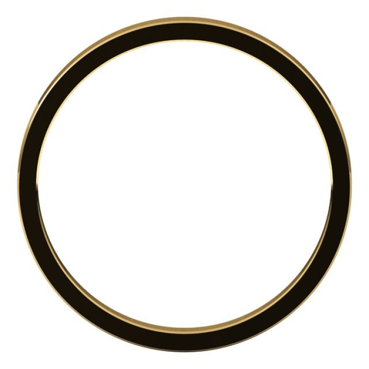 18K Yellow Gold 2 mm Flat Band Size 5