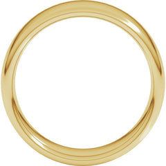 14K Yellow Gold 7 mm Comfort-Fit European-Style Band Size 10.5