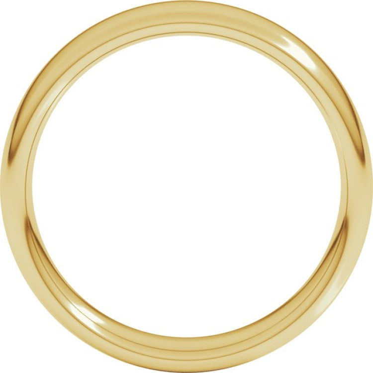 14K Yellow Gold 5 mm Comfort-Fit European-Style Band Size 5