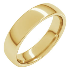 10K Yellow Gold 5 mm Comfort-Fit European-Style Band Size 8.5