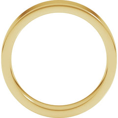10K Yellow Gold 5 mm Comfort-Fit Flat Band Size 10.5
