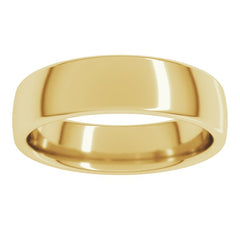 14K Yellow Gold 5.5 mm Comfort-Fit European-Style Band Size 7.5