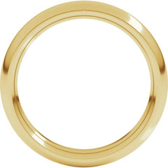 14K Yellow Gold 3.5 mm Comfort-Fit Half Round Band Size 5.5