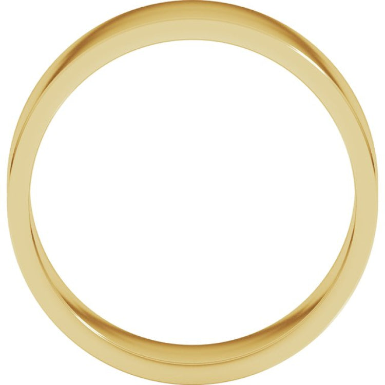 14K Yellow Gold 7 mm Flat Band Size 7
