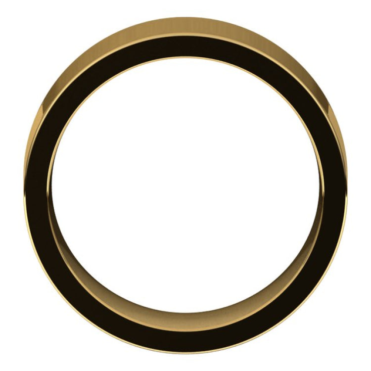 14K Yellow Gold 8 mm Comfort-Fit Flat Band Size 11.5