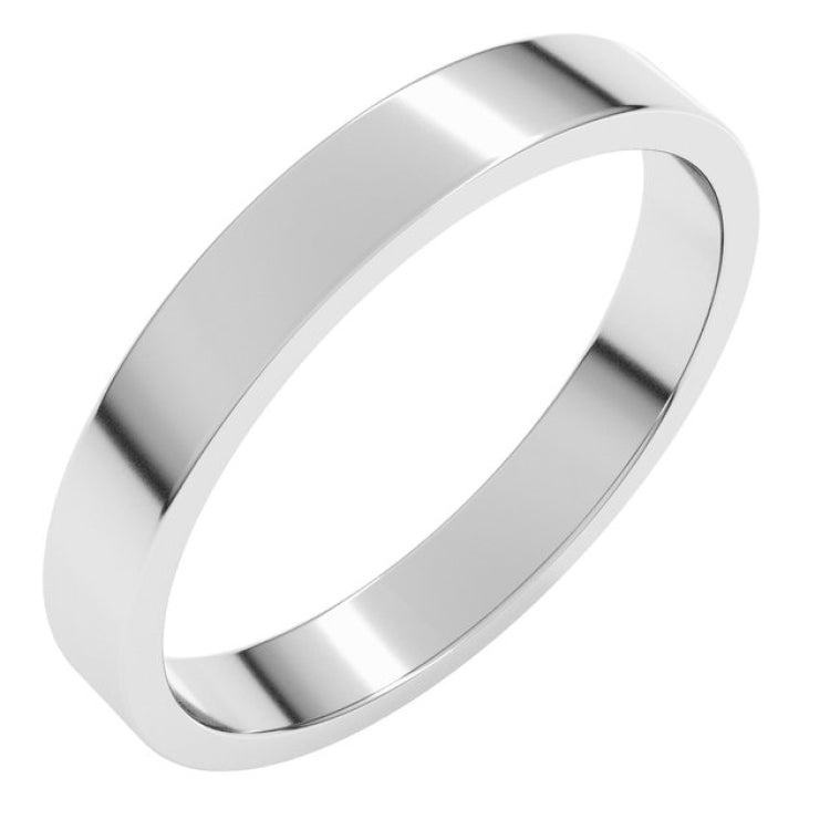 Sterling Silver 3 mm Flat Band Size 7