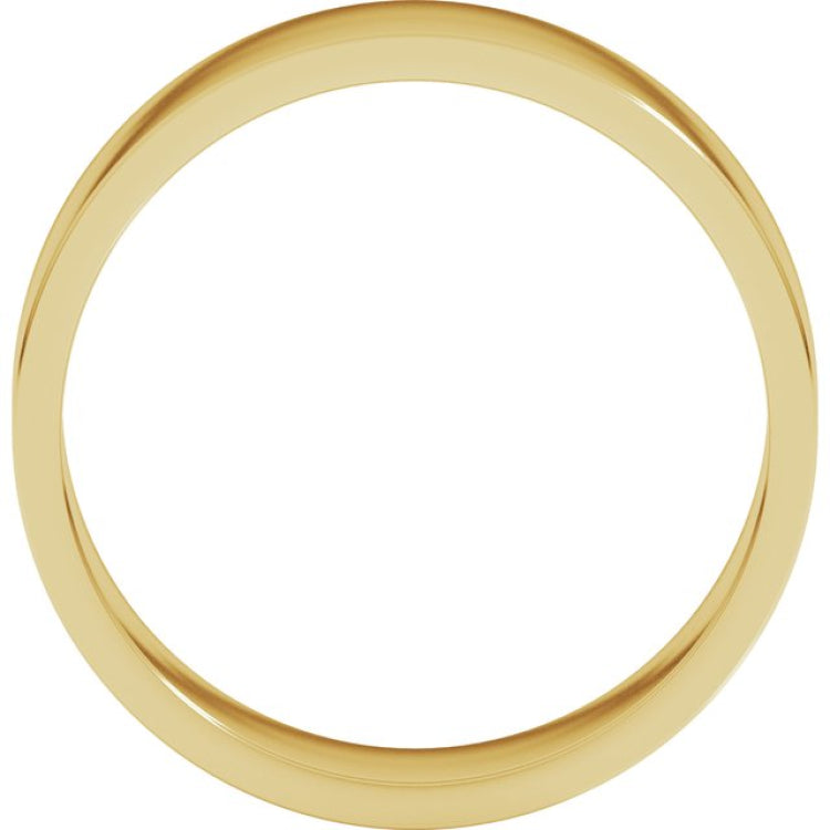 10K Yellow Gold 6 mm Flat Band Size 9.5