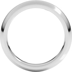Platinum 4 mm Comfort-Fit Half Round Band Size 5.5