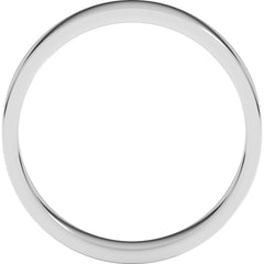 Platinum 4 mm Flat Band Size 8.5