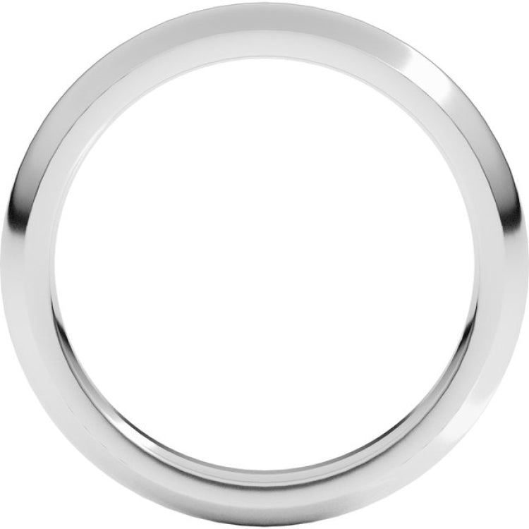 Platinum 3 mm Comfort-Fit Half Round Band Size 8.5