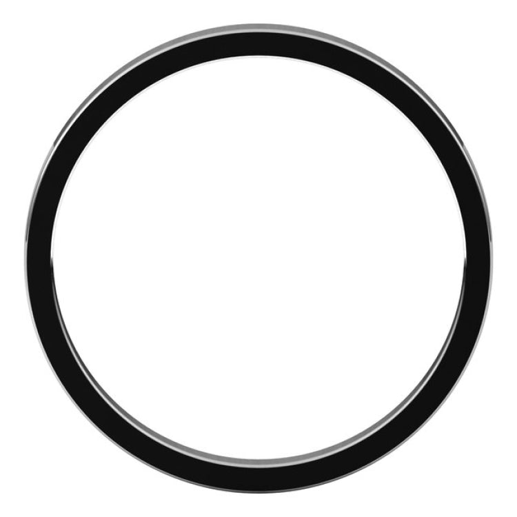 14K White Gold 2 mm Flat Band Size 3.5