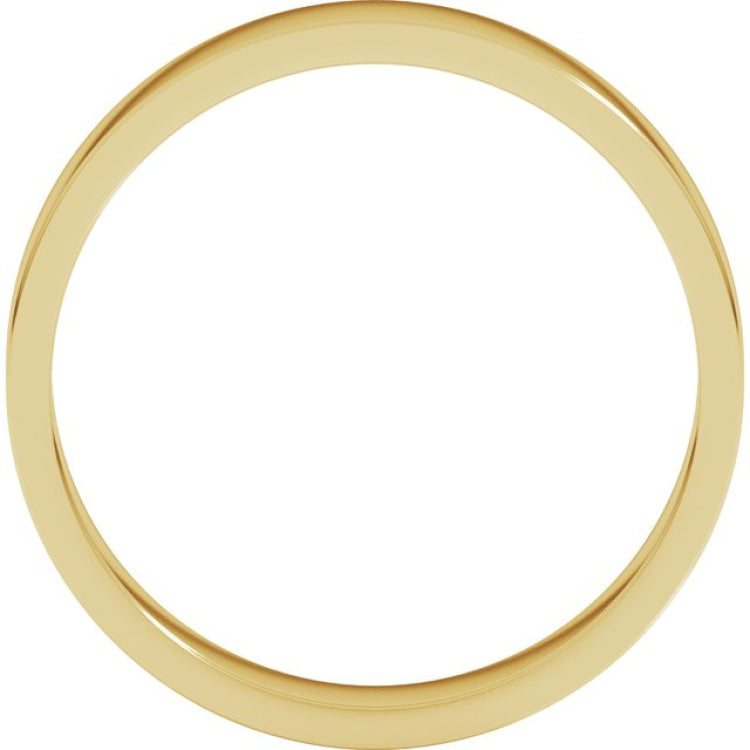 10K Yellow Gold 4 mm Flat Band Size 9