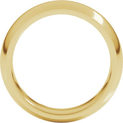 14K Yellow Gold 6 mm Comfort-Fit Half Round Band Size 11