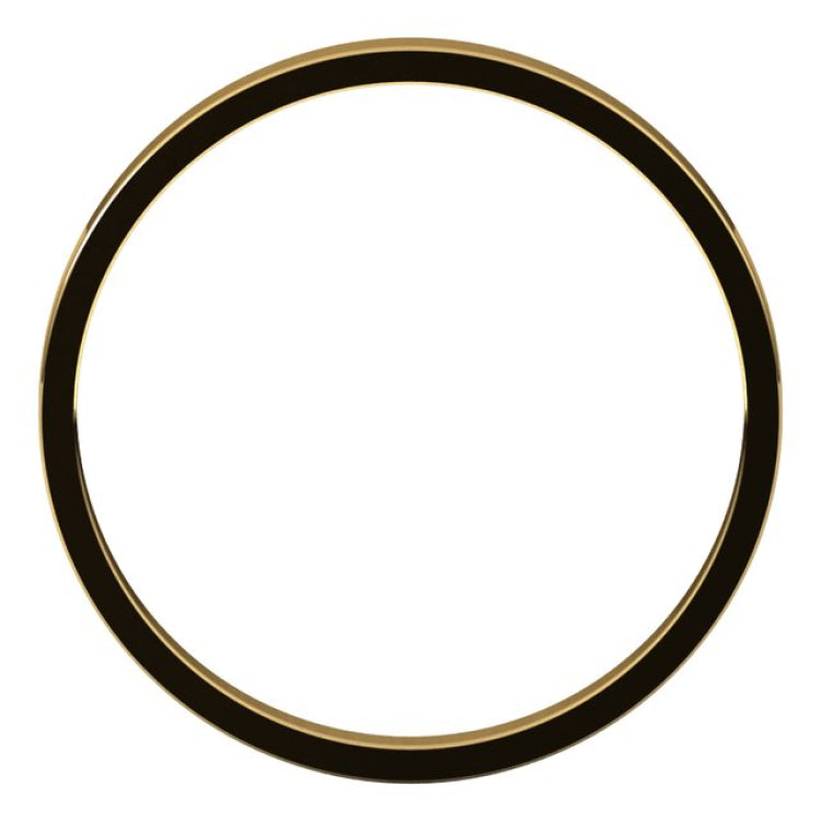 18K Yellow Gold 2 mm Ultra-Lightweight Flat Band Size 6.5