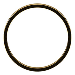 18K Yellow Gold 2 mm Ultra-Lightweight Flat Band Size 6.5