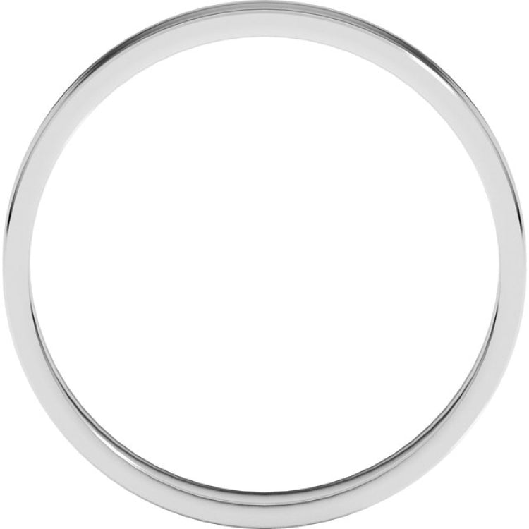 Platinum 3 mm Ultra-Lightweight Flat Band Size 7.5