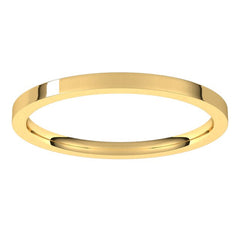 10K Yellow Gold 1.5 mm Flat Comfort Fit Light Band Size 6