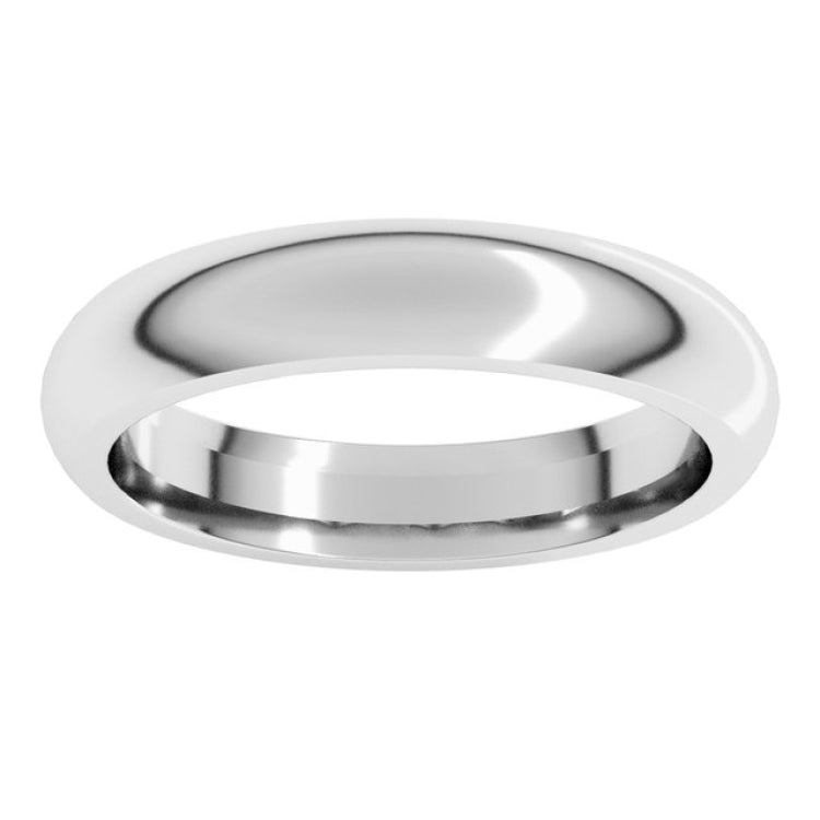 Platinum 3.5 mm Comfort-Fit Half Round Band Size 8.5