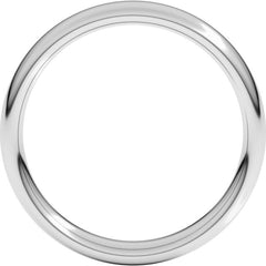 Platinum 4 mm Comfort-Fit European-Style Band Size 5