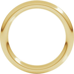 10K Yellow Gold 2.5 mm Comfort-Fit Full Round Band Size 5