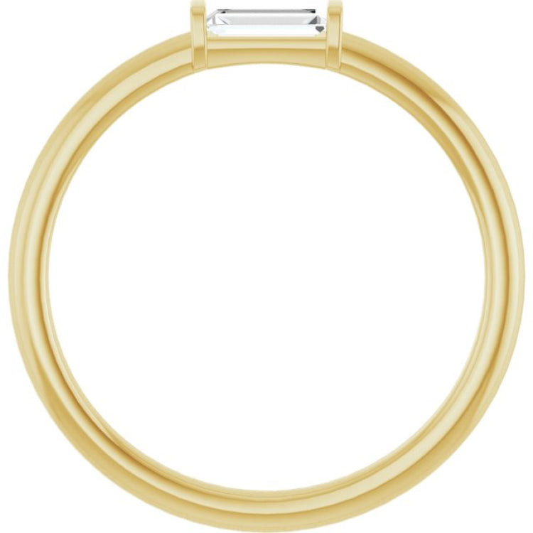 14K Yellow Gold 1/6 CTW Lab-Grown Diamond Stackable Ring