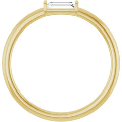 14K Yellow Gold 1/6 CTW Lab-Grown Diamond Stackable Ring