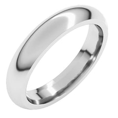 Platinum 3.5 mm Comfort-Fit Half Round Band Size 4