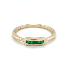 Stackable Emerald Band
