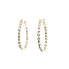 Diamond Hoop Earrings