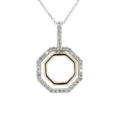 Octagonal Diamond Pendant