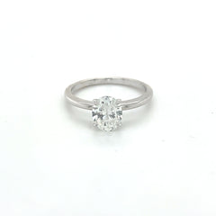 Oval Brilliant Solitaire Engagement Ring