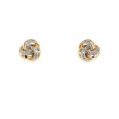 Diamond Knot Earrings