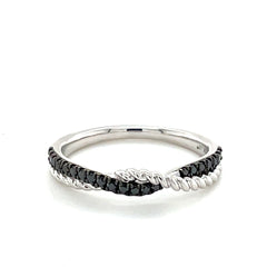 White and Black Diamond Band