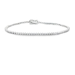 Sterling Silver Diamond Tennis Bracelet (Lab Grown)