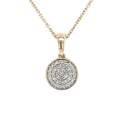 Diamond Disc Pendant