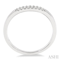 1/20 ctw Round Cut Diamond Wedding Band in 14K White Gold