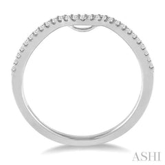 1/6 ctw Round Cut Diamond Wedding Band in 14K White Gold