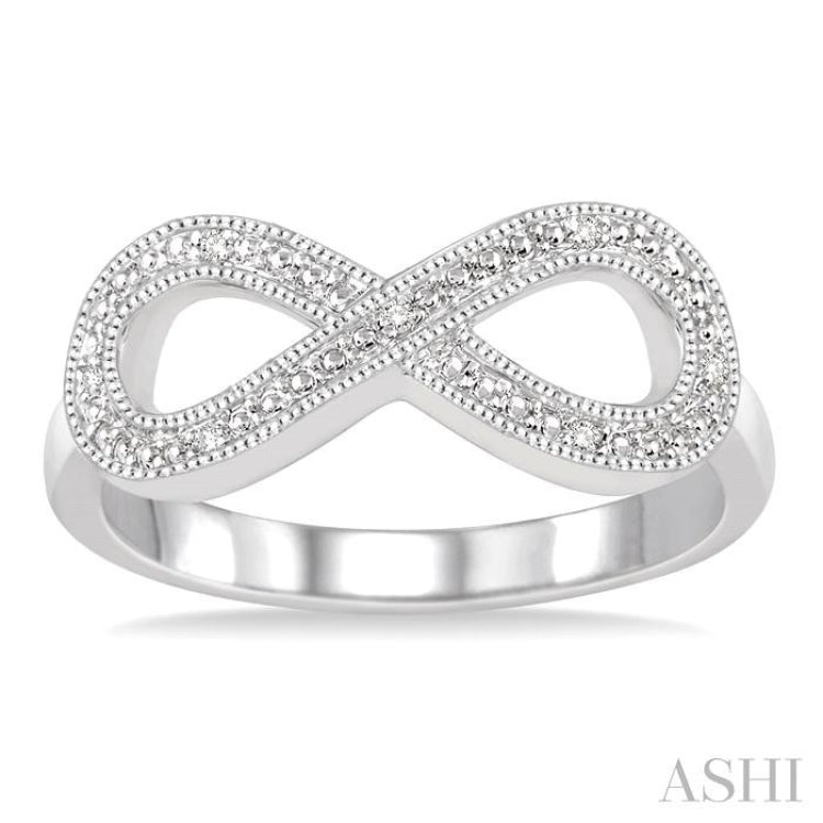 1/50 Ctw Single Cut Diamond Fashion Ring in Sterling Silver