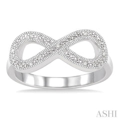 1/50 Ctw Single Cut Diamond Fashion Ring in Sterling Silver