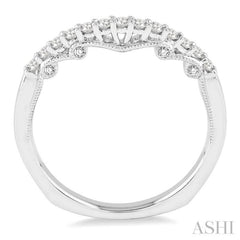 1/3 ctw Round Cut Diamond Wedding Band in 14K White Gold