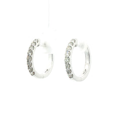 Diamond Hoop Earrings