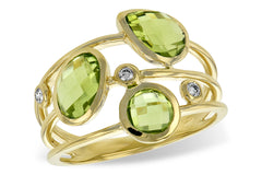 Peridot and Diamond Ring