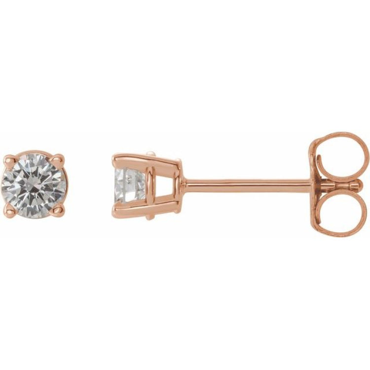 14K Rose Gold 1/3 CTW Natural Diamond Earrings
