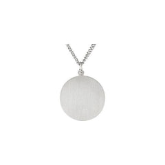 Sterling Silver 15 mm St. Christopher Medal 18” Necklace
