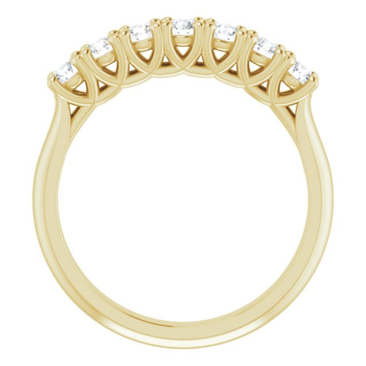 14K Yellow 1/2 CTW Natural Diamond Anniversary Band